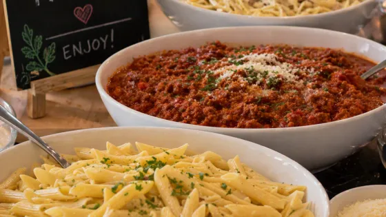 Pasta party - Obs AI bild