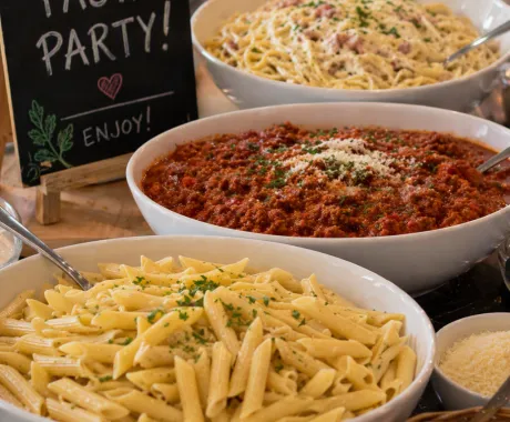 Pasta party - Obs AI bild
